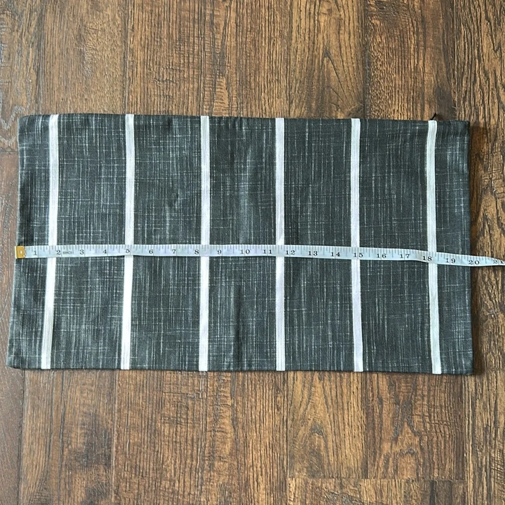 Black and White Striped Pillow Cover